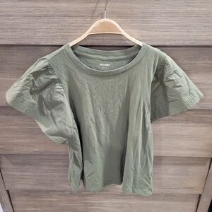 Flutter sleeve tee